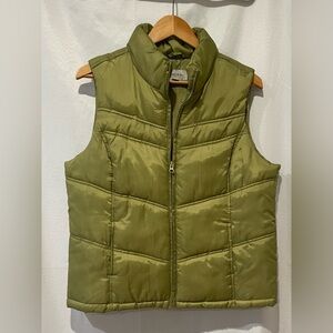 Merona Sage Green Quilted Vest